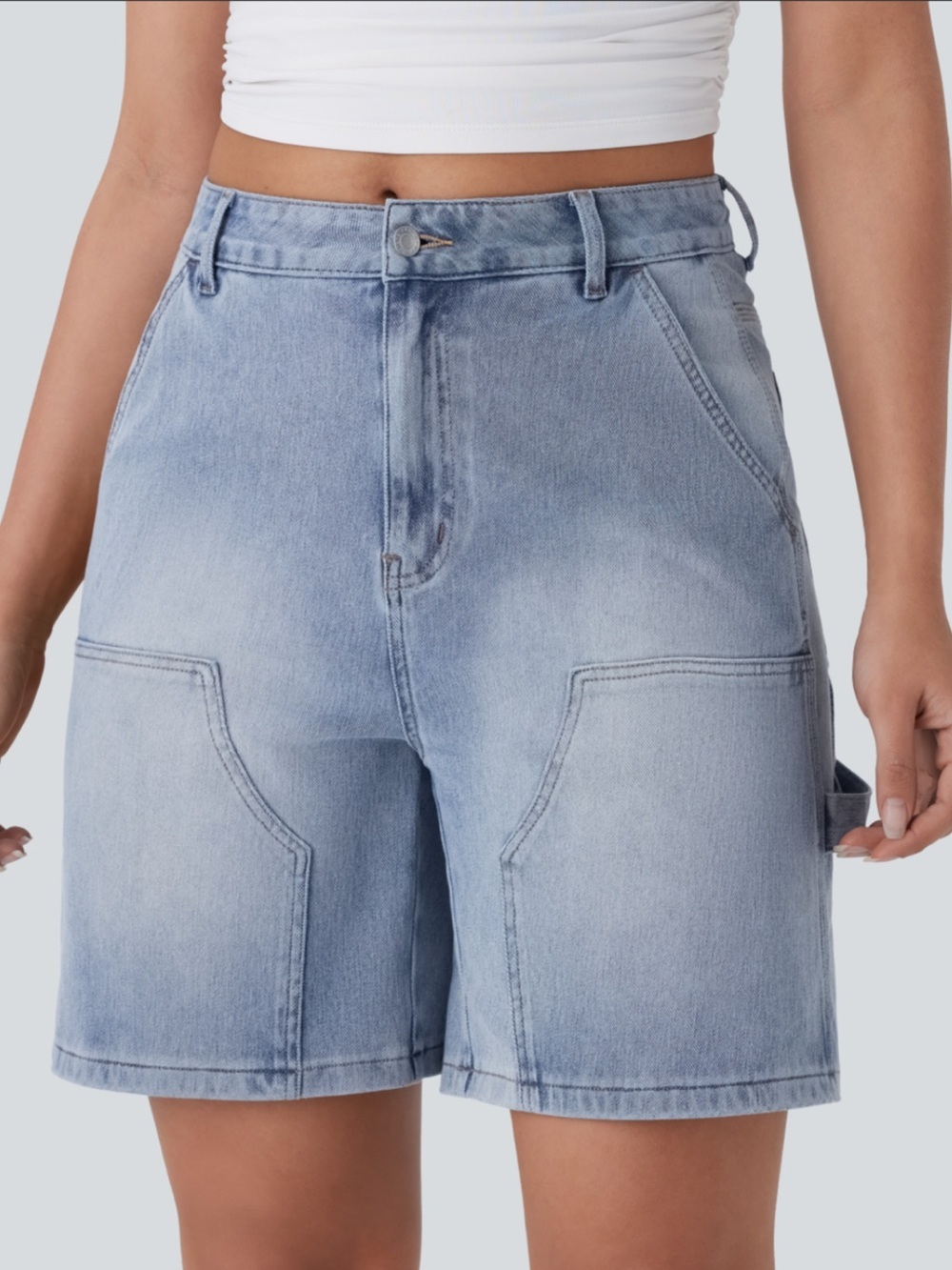 New HALARA Flex Mid Rise Pocket Bermudas Size XL